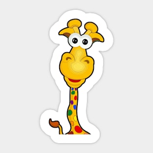 Big Gay Giraffe - LGBT Pride Rainbow. Sticker